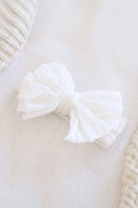 Large Ruffle Knit Bow | Brights