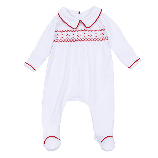 Henry Smocked Boy Footie