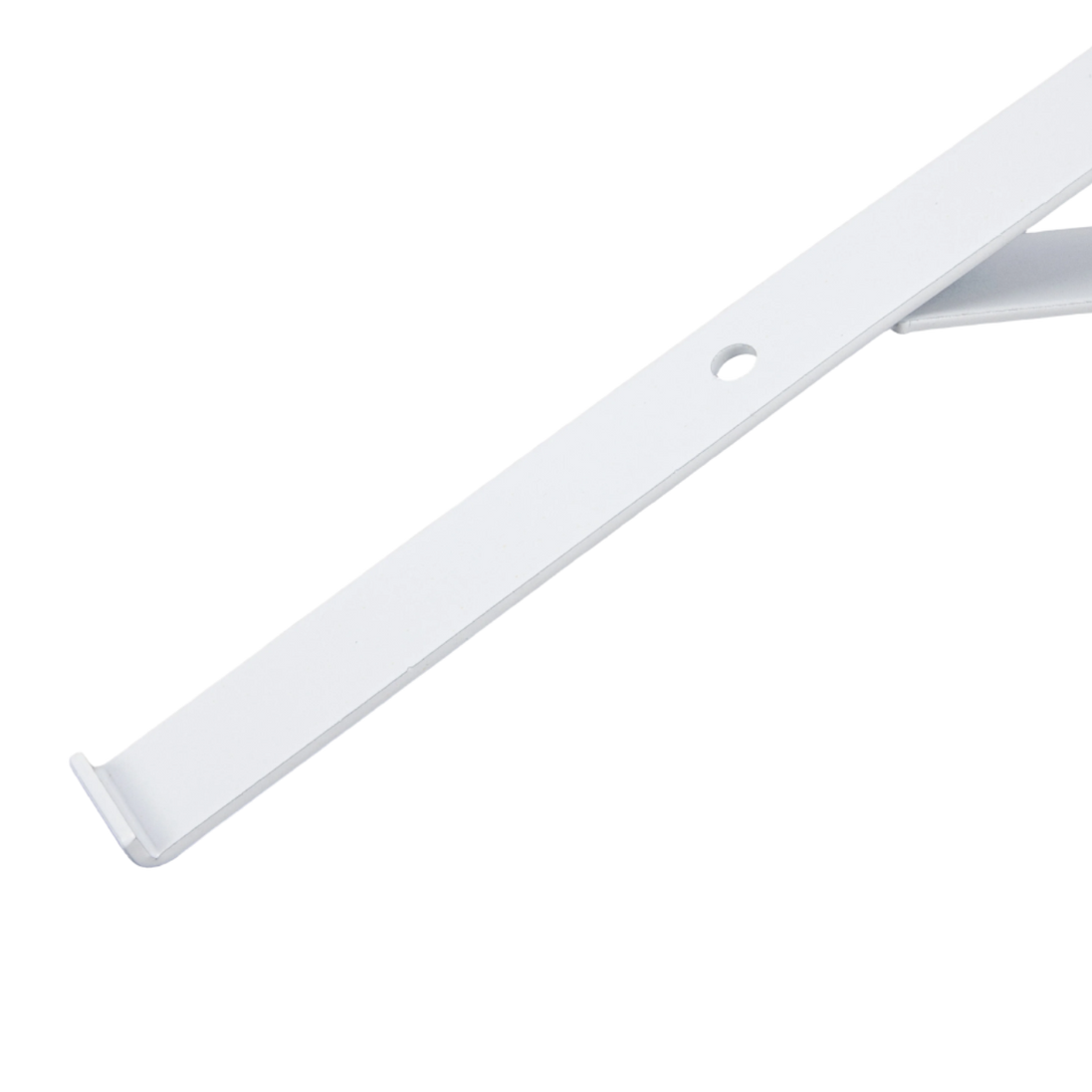 12" White Contemporary Shelf Bracket For Slatwall