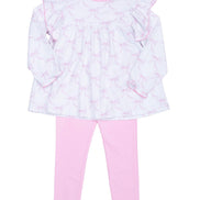 Abree Bubblegum Bows Legging Set