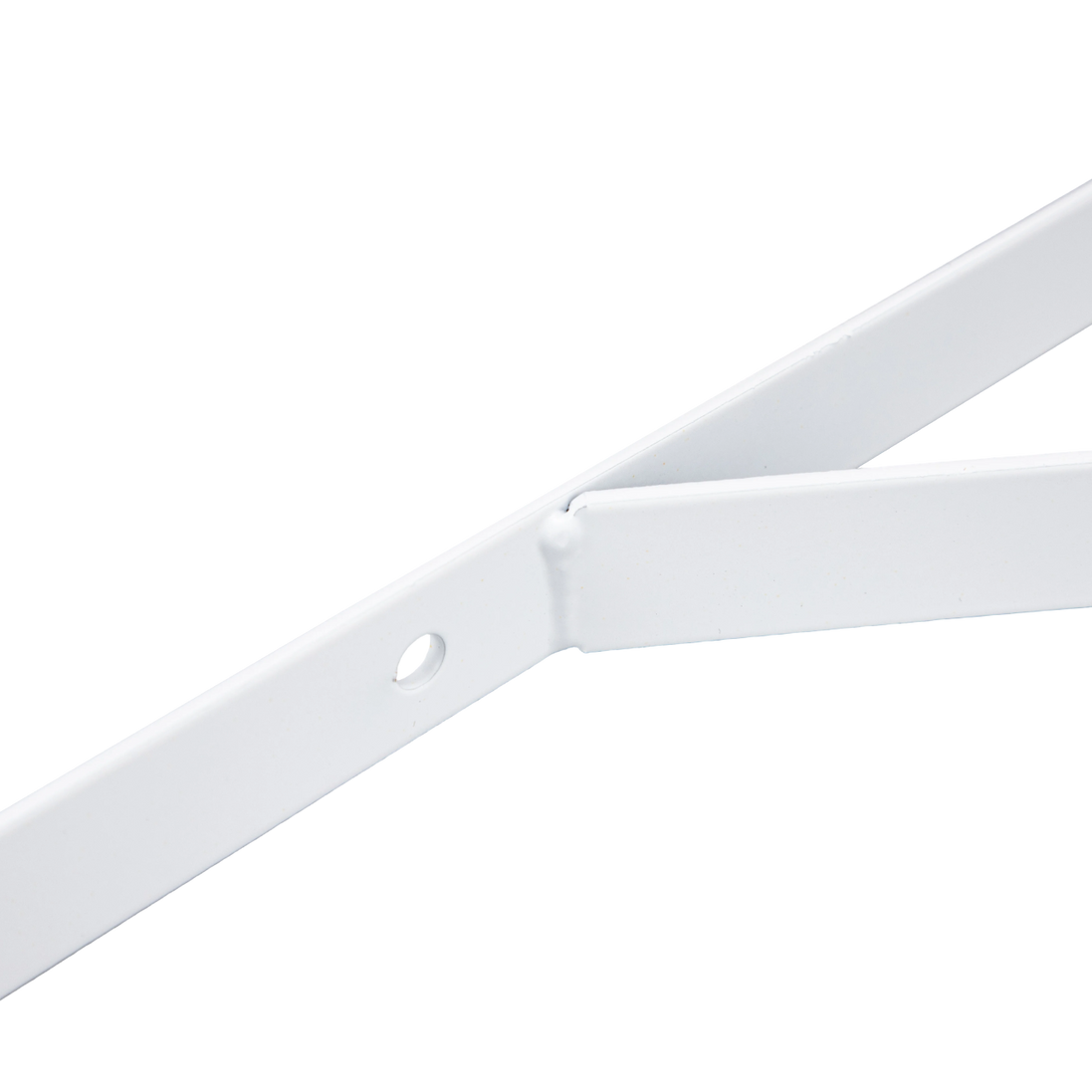12" White Contemporary Shelf Bracket For Slatwall