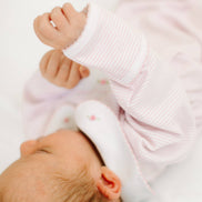 Anna Smocked Footie - Pink