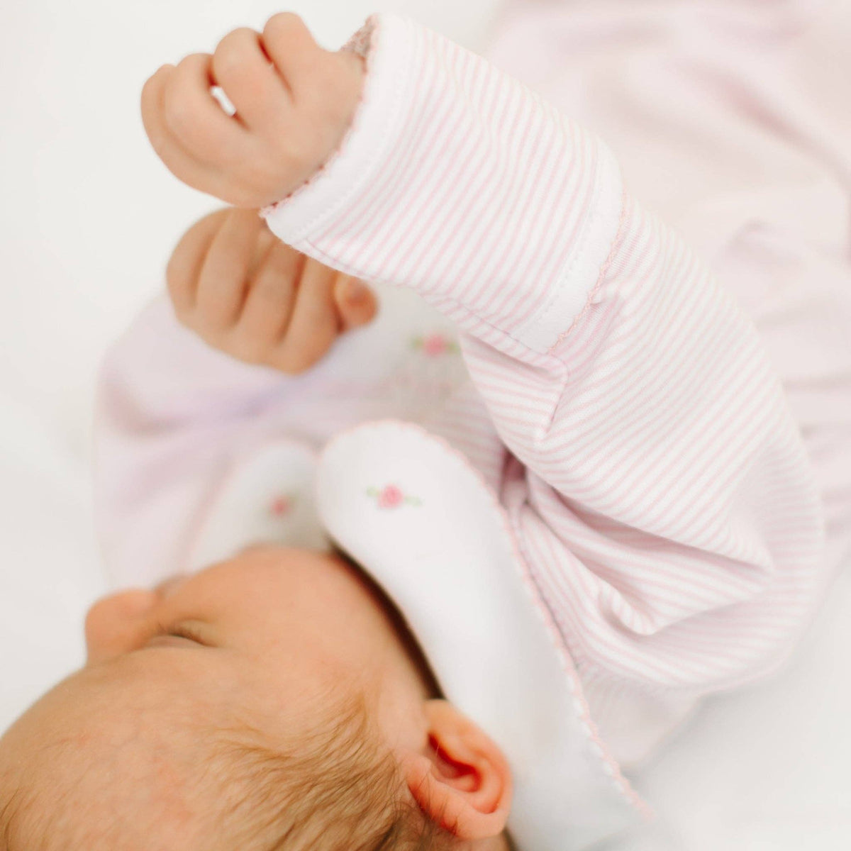 Anna Smocked Footie - Pink