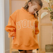 Children's Tenn Vols Polka Dot Puff Mock Neck Sweatshirt