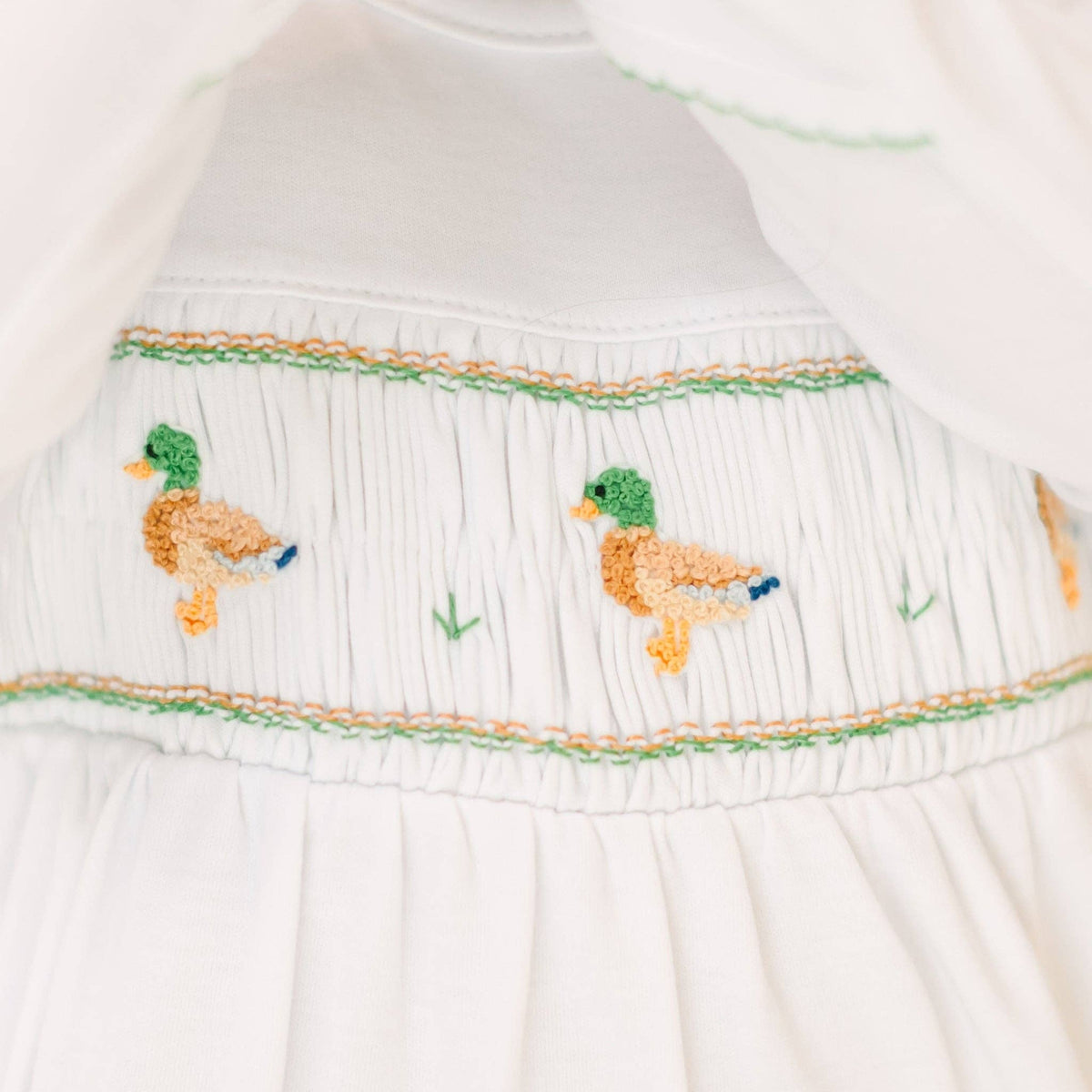 Mallard Moments Smocked Footie