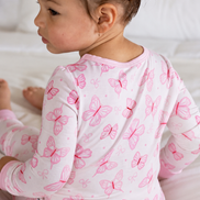 Two-Piece Bamboo Pajama Set | Blooming Butterflies