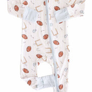 Tiny Touchdowns Convertible Zip Romper | Neutral