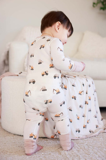 Convertible Zip Romper | Little Builder