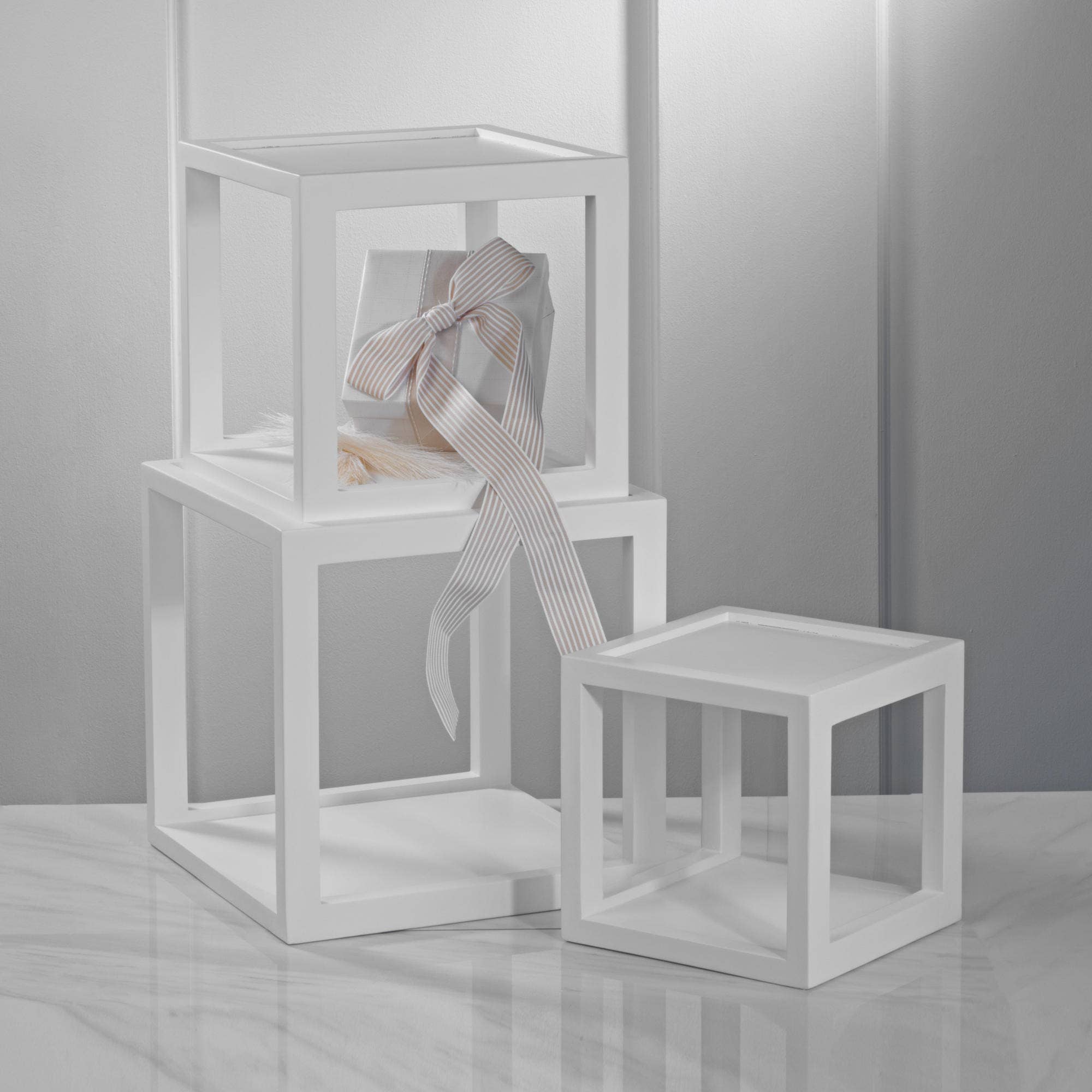 Wood Cube Risers (Set of 3 or 6)