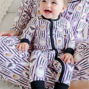 Halloween Glow-in-the-Dark Convertible Bamboo Zip Romper | Galloween