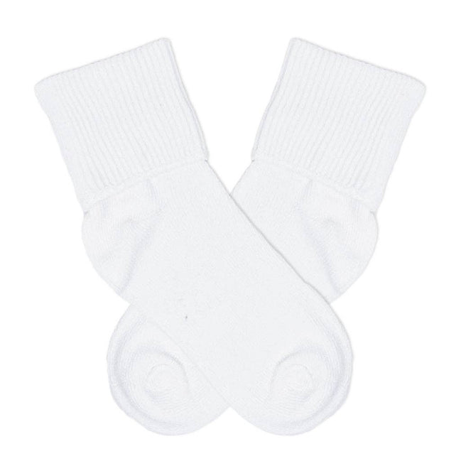White Fold Over Socks