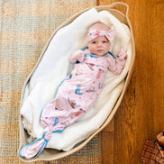 Newborn Knotted Gown - Cheyenne