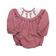 Candy Cane Smocked Bubble