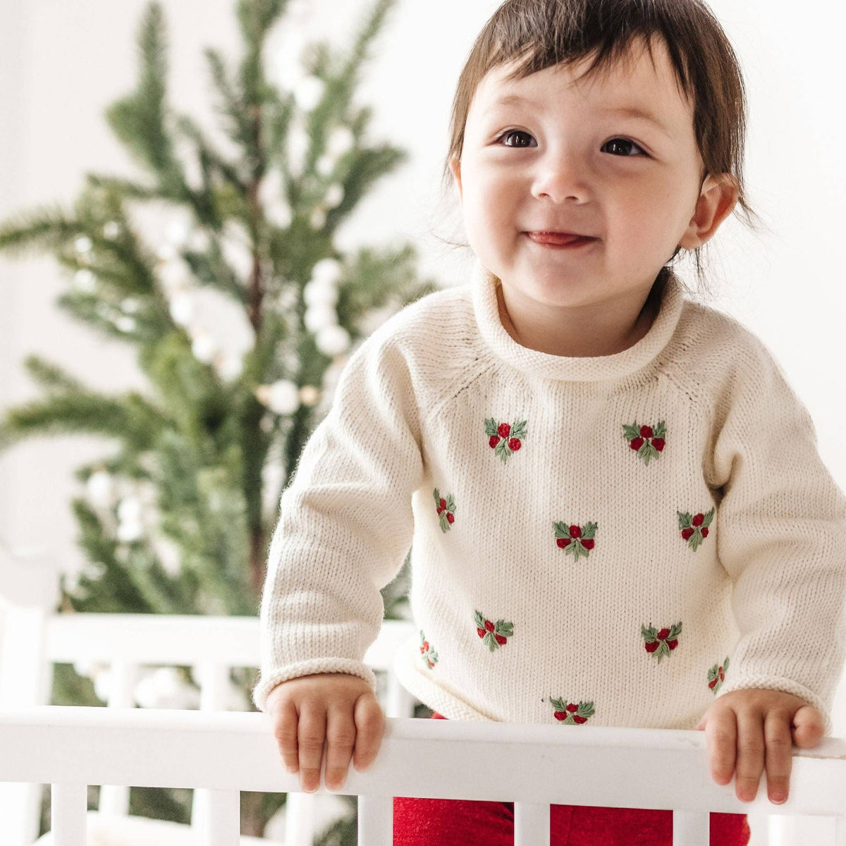 Winter Berries Raglan Sweater by Luna and Arlo