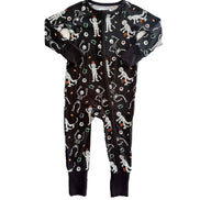 Halloween Glow-in-the-Dark Convertible Bamboo Zip Romper | Eye Want Candy