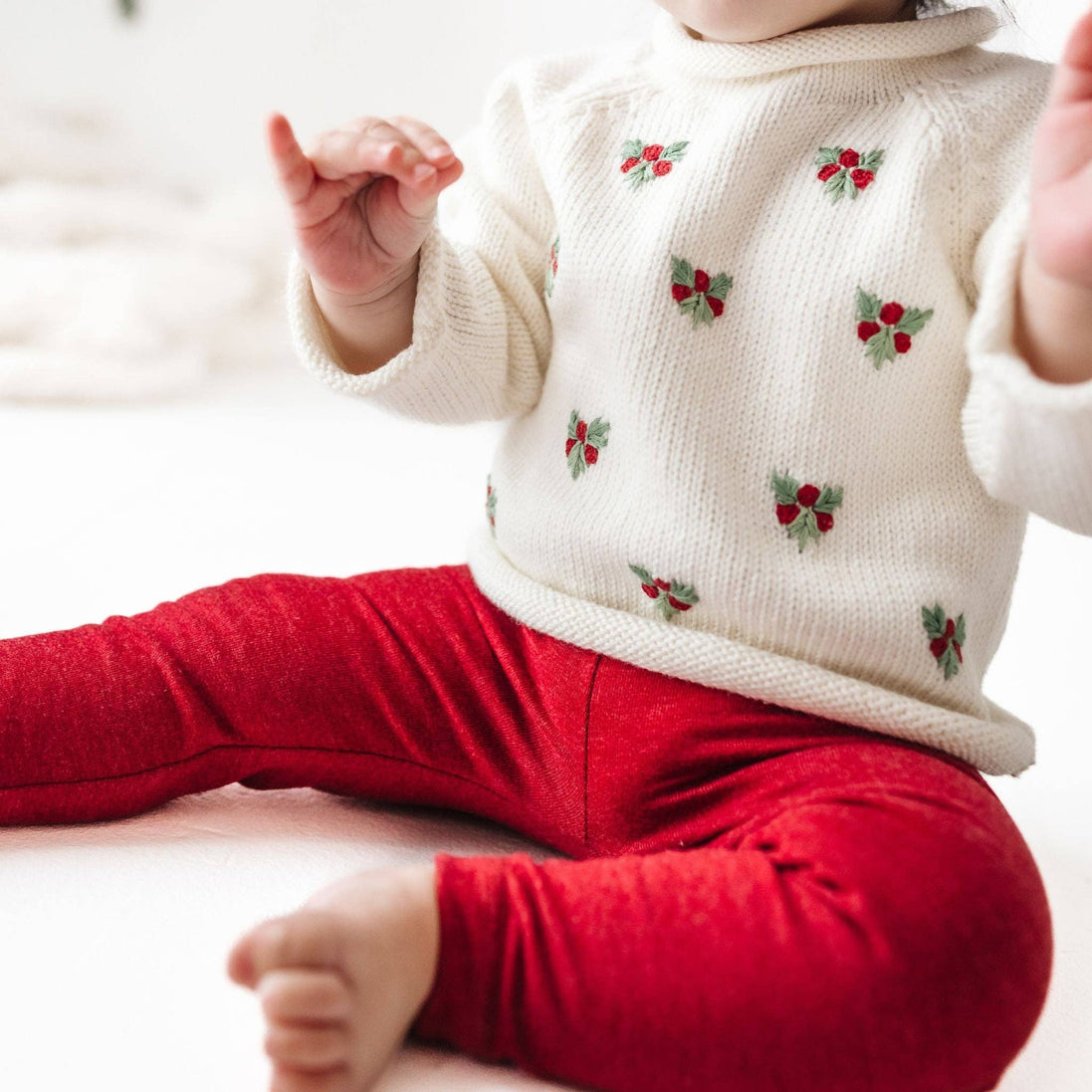 Winter Berries Raglan Sweater by Luna and Arlo
