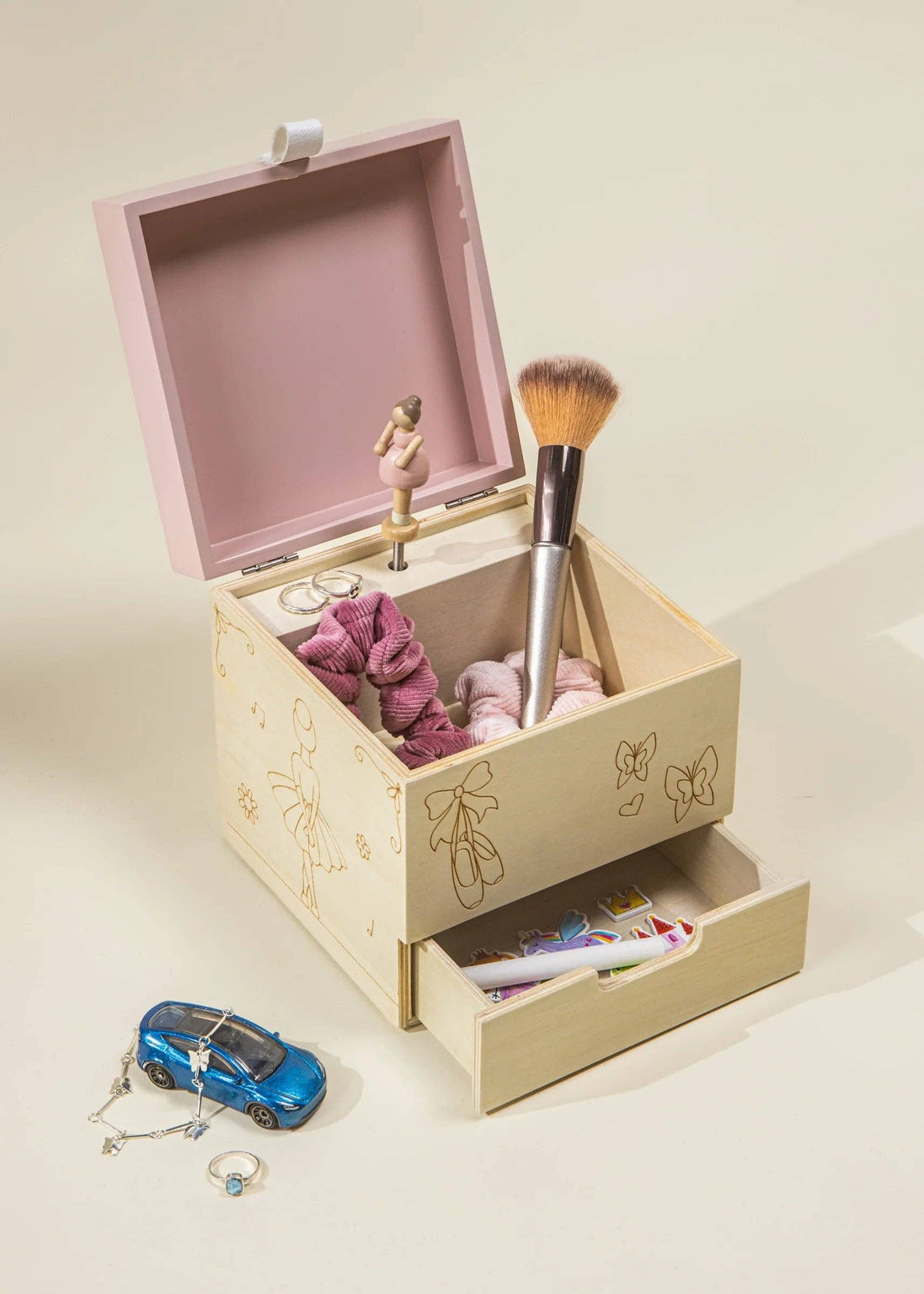 Wooden Musical Souvenir Box - Ballerina