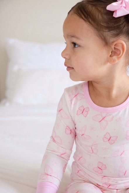 Two-Piece Bamboo Pajama Set | Blooming Butterflies