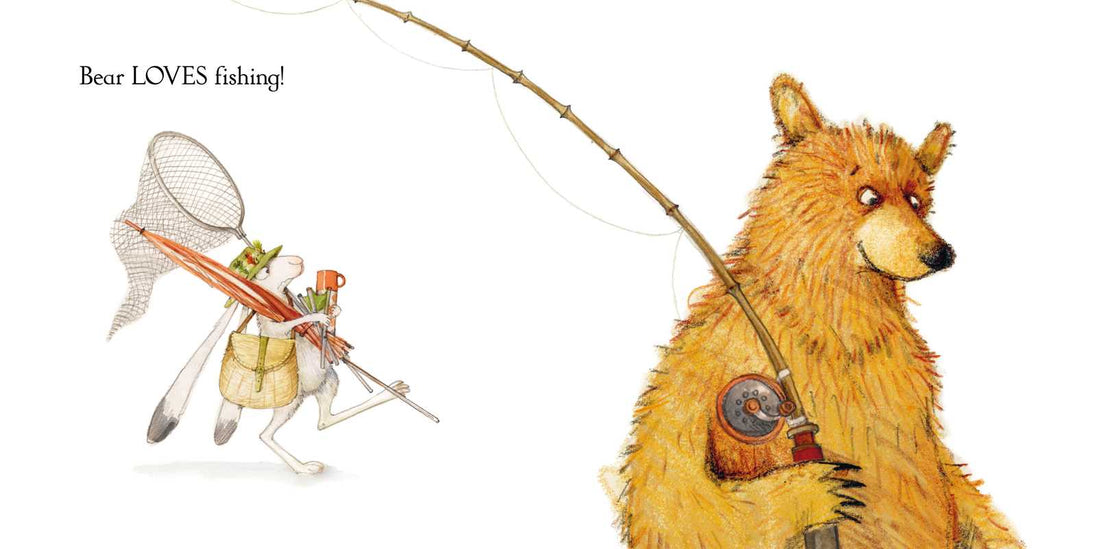 Bear & Hare Go Fishing by Emily Gravett