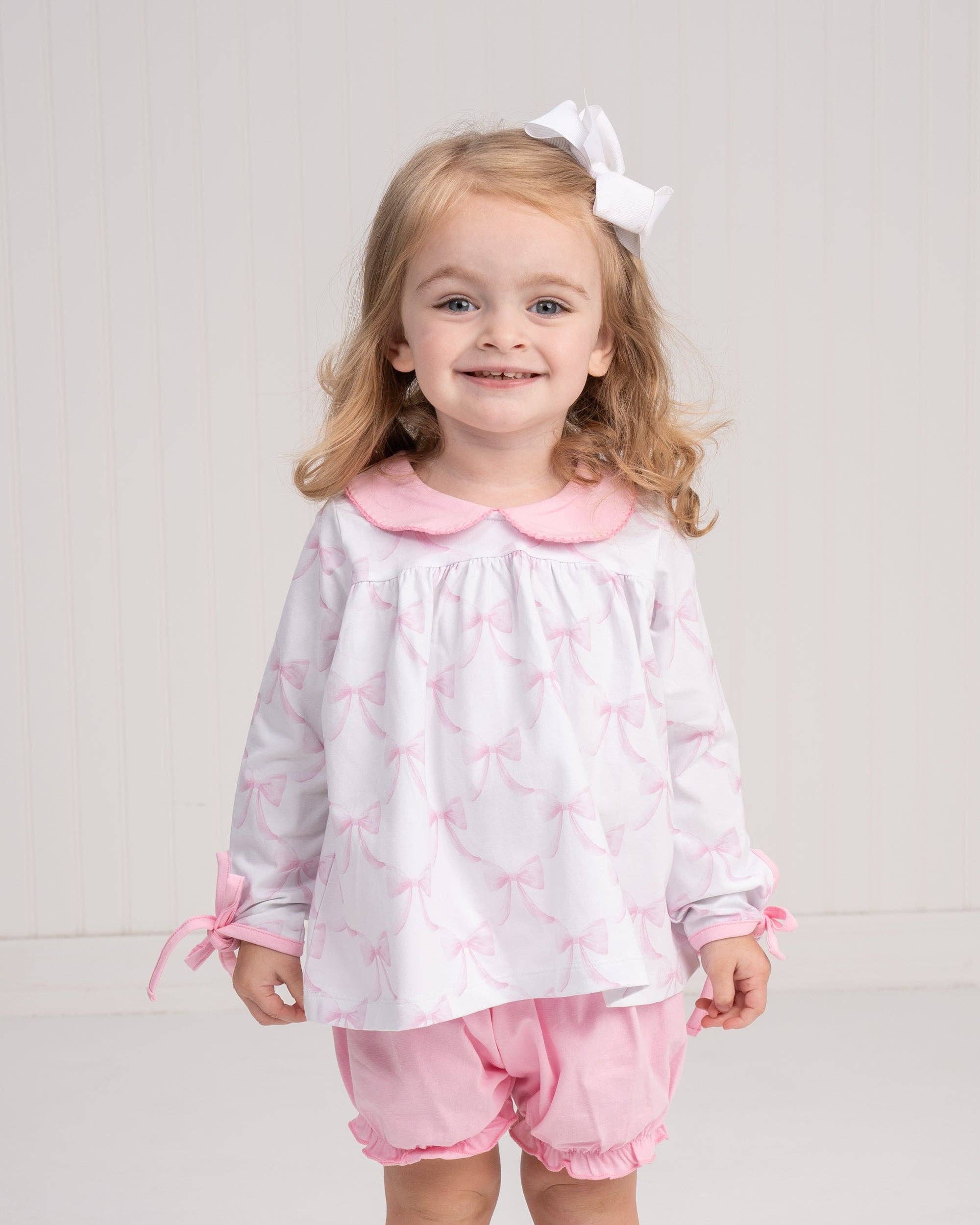 Mary Charlotte Bubblegum Bows Bloomer Set