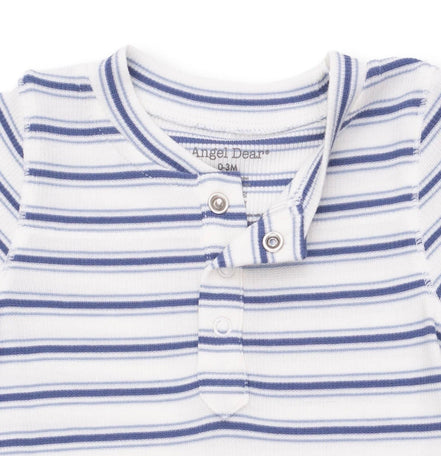 Vintage Stripe Blue - Uni Romper