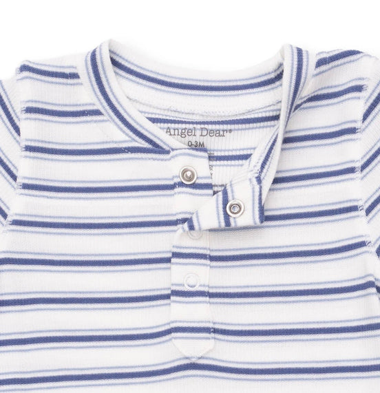 Vintage Stripe Blue - Uni Romper
