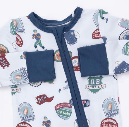 Football Patches - Convertible Romper