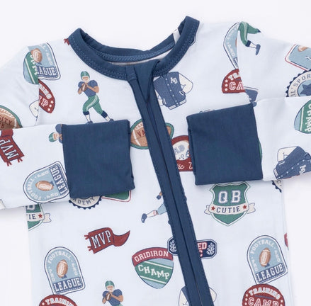 Football Patches - Convertible Romper