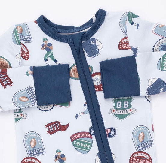 Football Patches - Convertible Romper