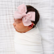 Chiffon Bow - Blush Headband