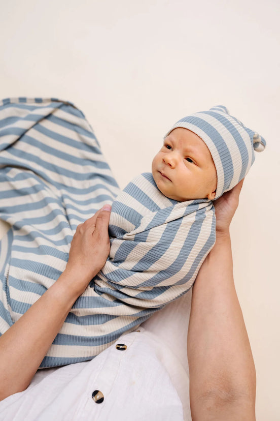Lincoln Ribbed Swaddle Blanket