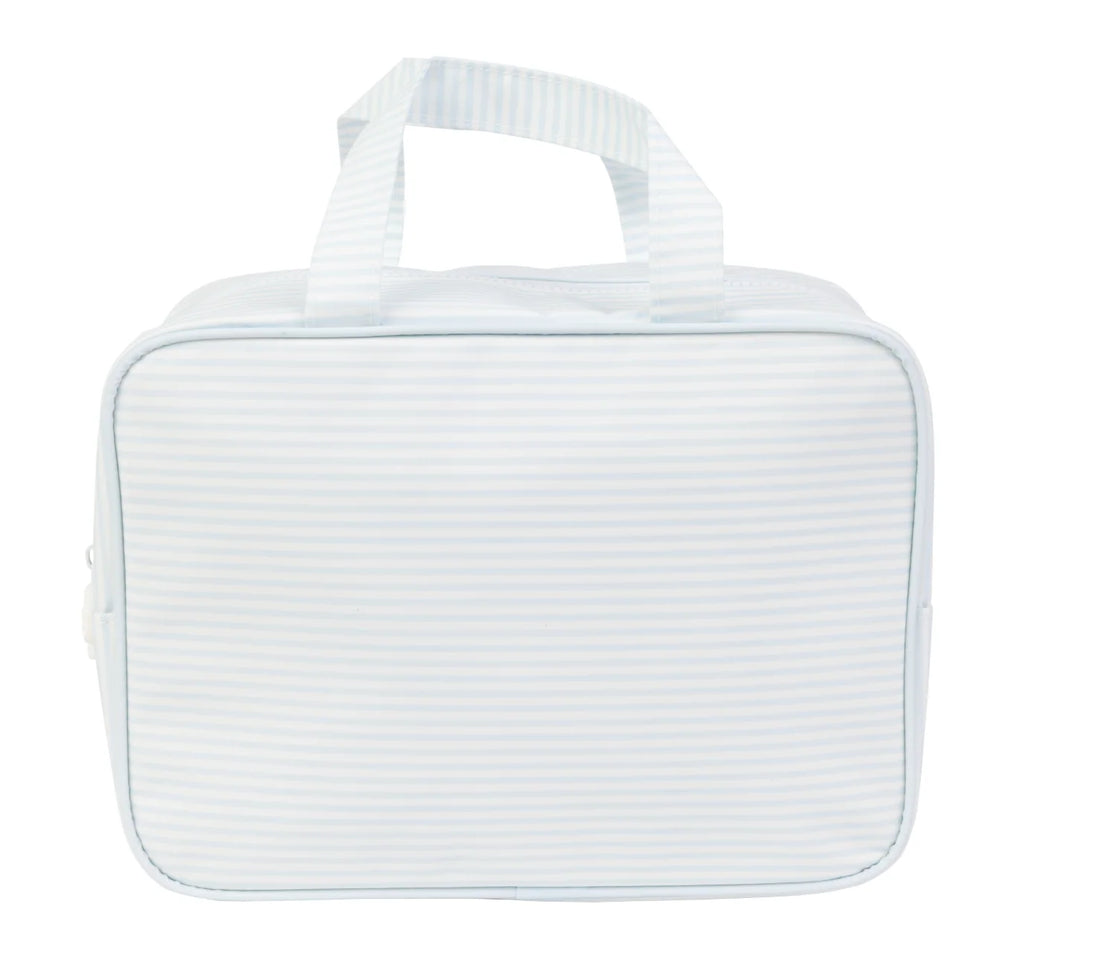 The Take It Tote in Light Blue Stripe