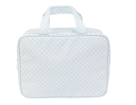The Take It Tote in Blue Gingham