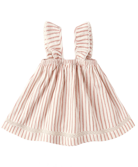 Ruffle Tank Dress Vintage Stripe