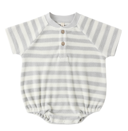 Terry Henley Romper Sky Stripe