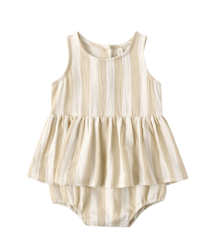 Skirted Tank Romper Summer Stripe