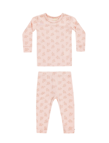 Modal Pajama Set Pink Blossom