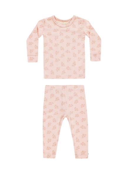 Modal Pajama Set Pink Blossom