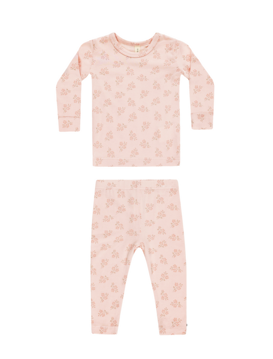 Modal Pajama Set Pink Blossom
