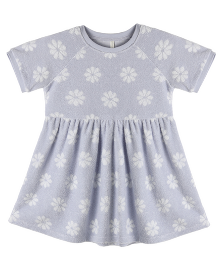 Raglan Dress Periwinkle Daisy