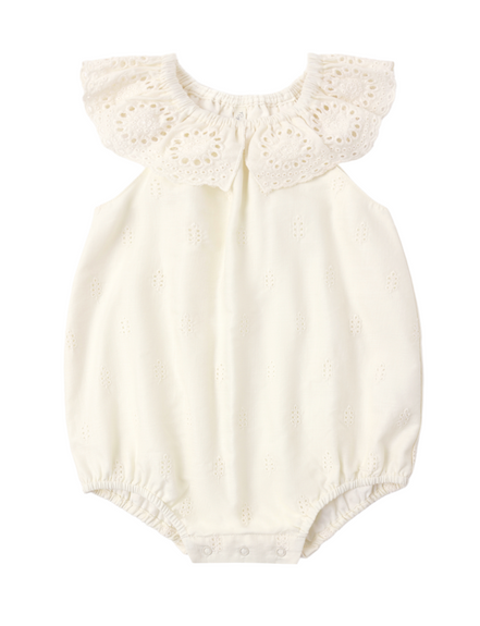Myla Romper Ivory