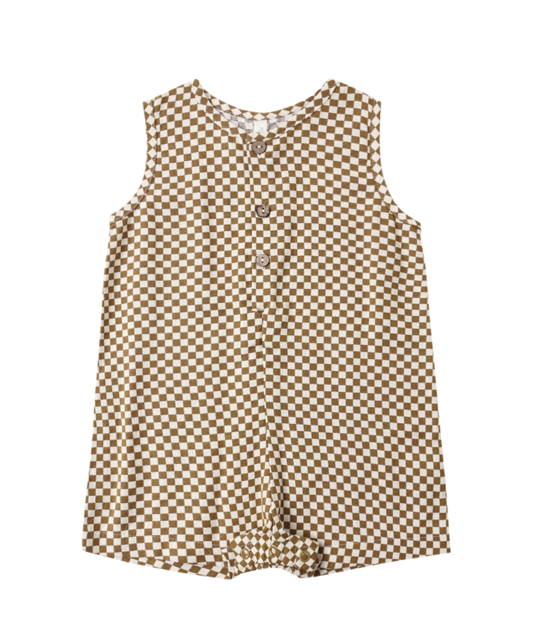 Mavrick Romper Ocre Check
