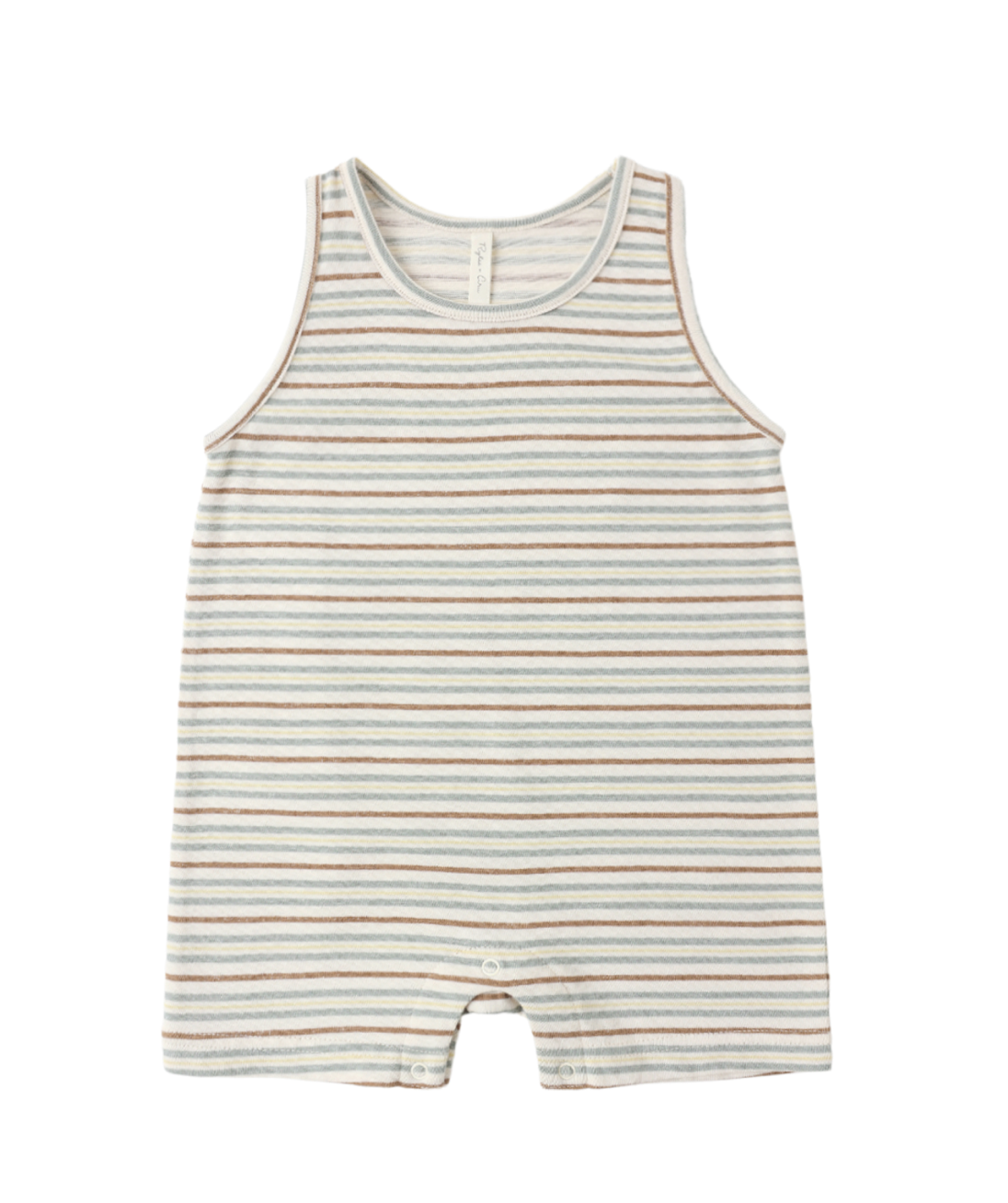 Sleeveless One-Piece Vintage Stripe