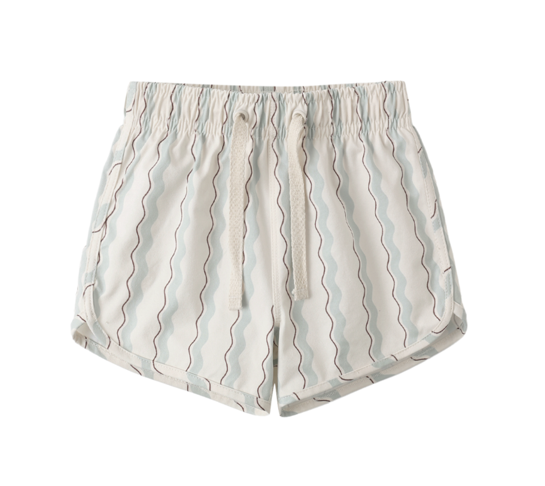 Swim Trunk Wave Stripe