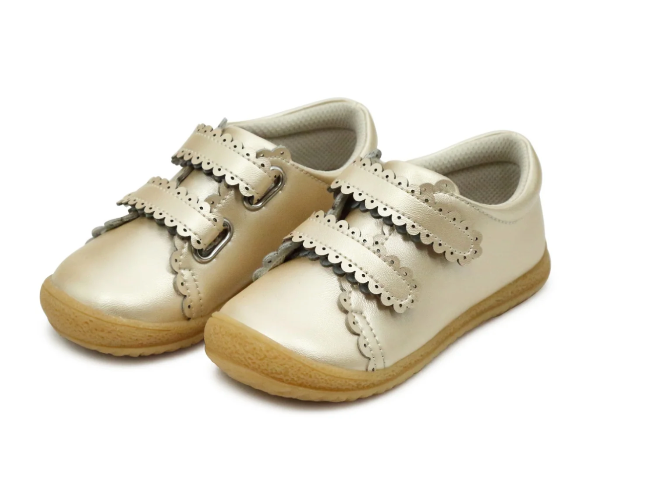 Marisa Scalloped Sneaker - Champagne