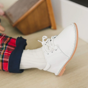 Tyler White Leather Lace Up Shoe