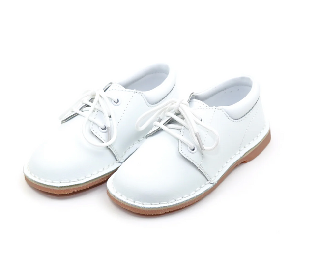 Tyler White Leather Lace Up Shoe