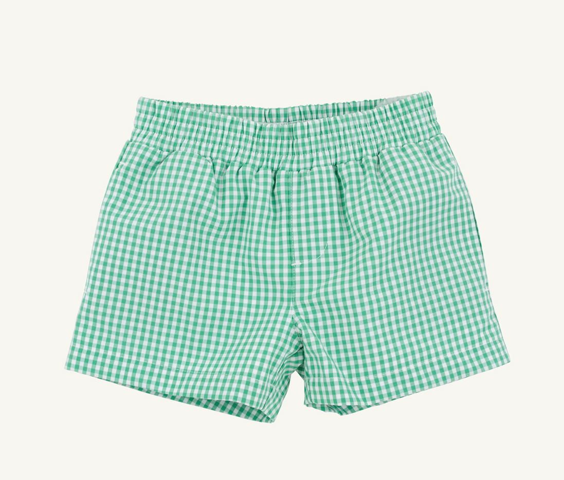 Sheffield Shorts - Gibson Island Green Mini Gingham/Multi