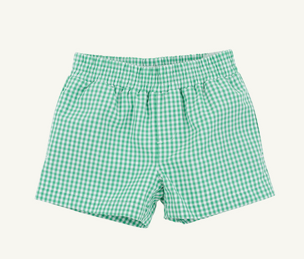 Sheffield Shorts - Gibson Island Green Mini Gingham/Multi