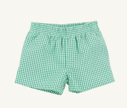 Sheffield Shorts - Gibson Island Green Mini Gingham/Multi